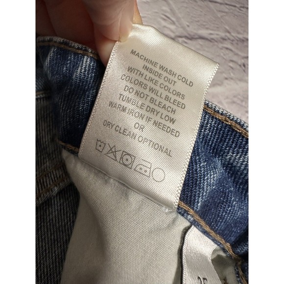 Vervet Frayed Hem Blue Distressed Medium Wash Jeans Women’s Size 25 Style‎ VT705 - Picture 6 of 7